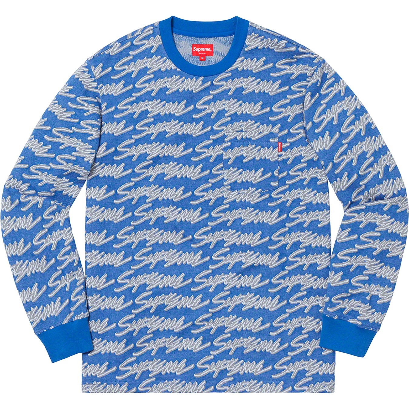 Signature Script Logo L/S Pocket Tee view 3